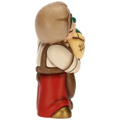 THUN Oste con damigiana in ceramica Presepe Classico rosso* Presepe