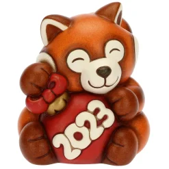 THUN Panda rosso Buon anno 2023* Animali E Mini Animali|Addobbi Natalizi