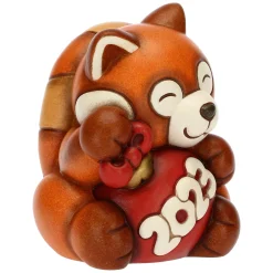 THUN Panda rosso Buon anno 2023* Animali E Mini Animali|Addobbi Natalizi