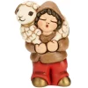 THUN Pastore con pecora Presepe classico variante rossa* Presepe