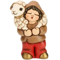 THUN Pastore con pecora Presepe classico variante rossa* Presepe