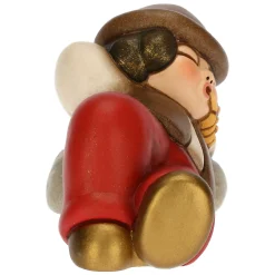 THUN Pastore dormiente in ceramica Presepe Classico rosso* Presepe