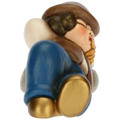THUN Pastore dormiente in ceramica Presepe Classico blu* Presepe