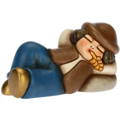 THUN Pastore dormiente in ceramica Presepe Classico blu* Presepe