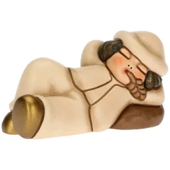 THUN Pastore dormiente in ceramica Presepe Classico champagne* Presepe