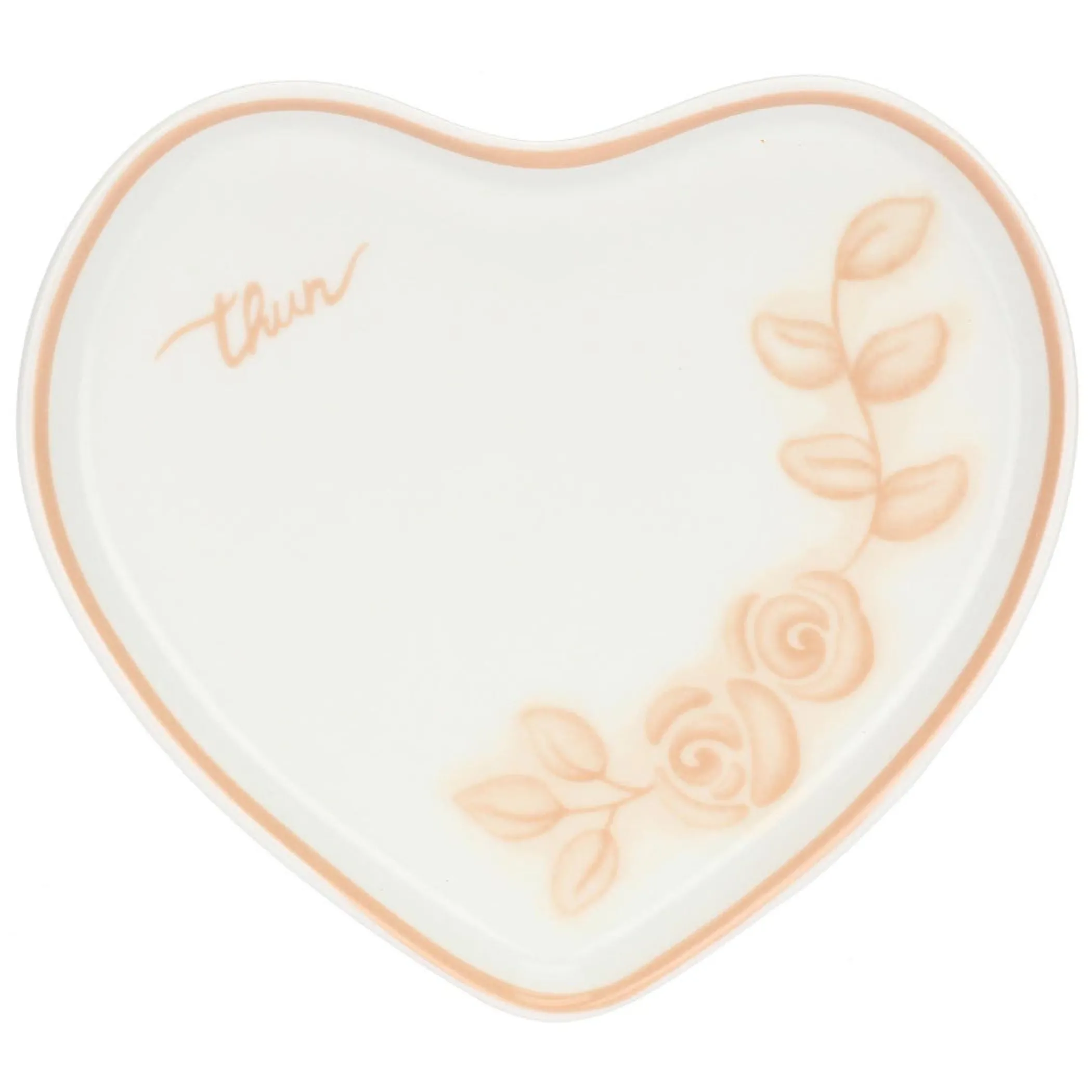 THUN Piattino in porcellana a forma di cuore* Bomboniere Anniversario|Bomboniere Cresima