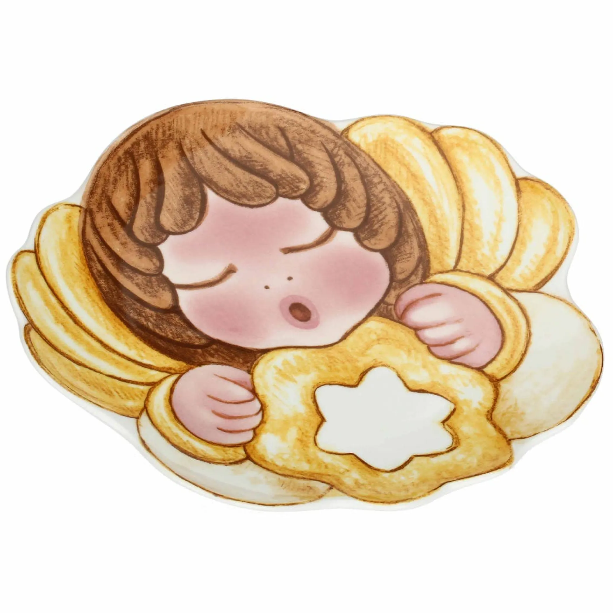 THUN Piatto sagomato a forma di Angelo in porcellana Desideri di Natale* Angelo|Piatti E Servizi Di Piatti