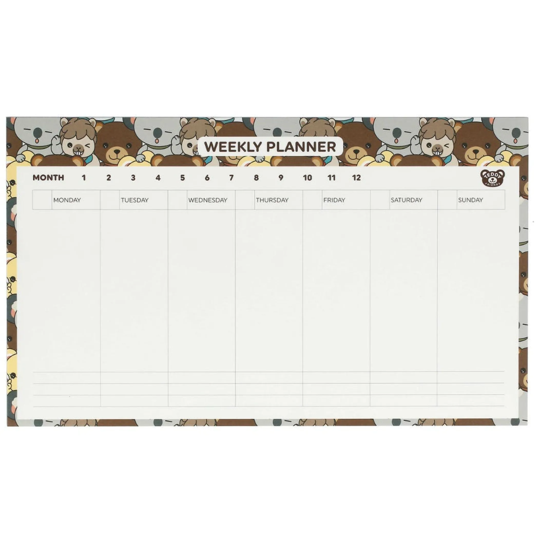 THUN Planner da tavolo Teddy Friends* Svuotatasche E Porta Blocco