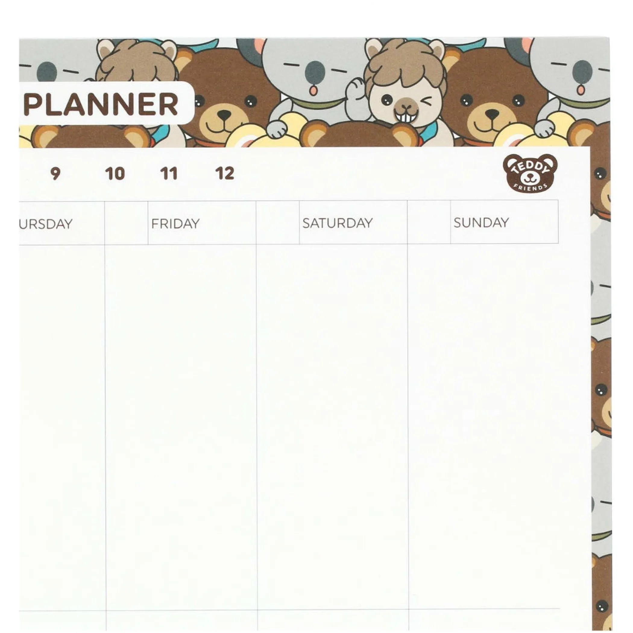 THUN Planner da tavolo Teddy Friends* Svuotatasche E Porta Blocco