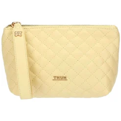 THUN Pochette in ecopelle trapuntata, gialla* Borse, Portafogli E Trousse