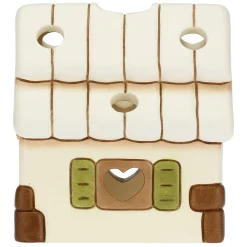 THUN Porta candela in ceramica a forma di casetta* Addobbi Natalizi|Candele Porta Candele