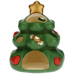 THUN Porta candela in ceramica a forma di albero di Natale* Addobbi Natalizi|Candele Porta Candele