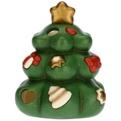 THUN Porta candela in ceramica a forma di albero di Natale* Addobbi Natalizi|Candele Porta Candele