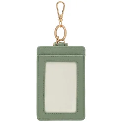 THUN Porta carte con gancio in ecopelle, verde* Borse, Portafogli E Trousse