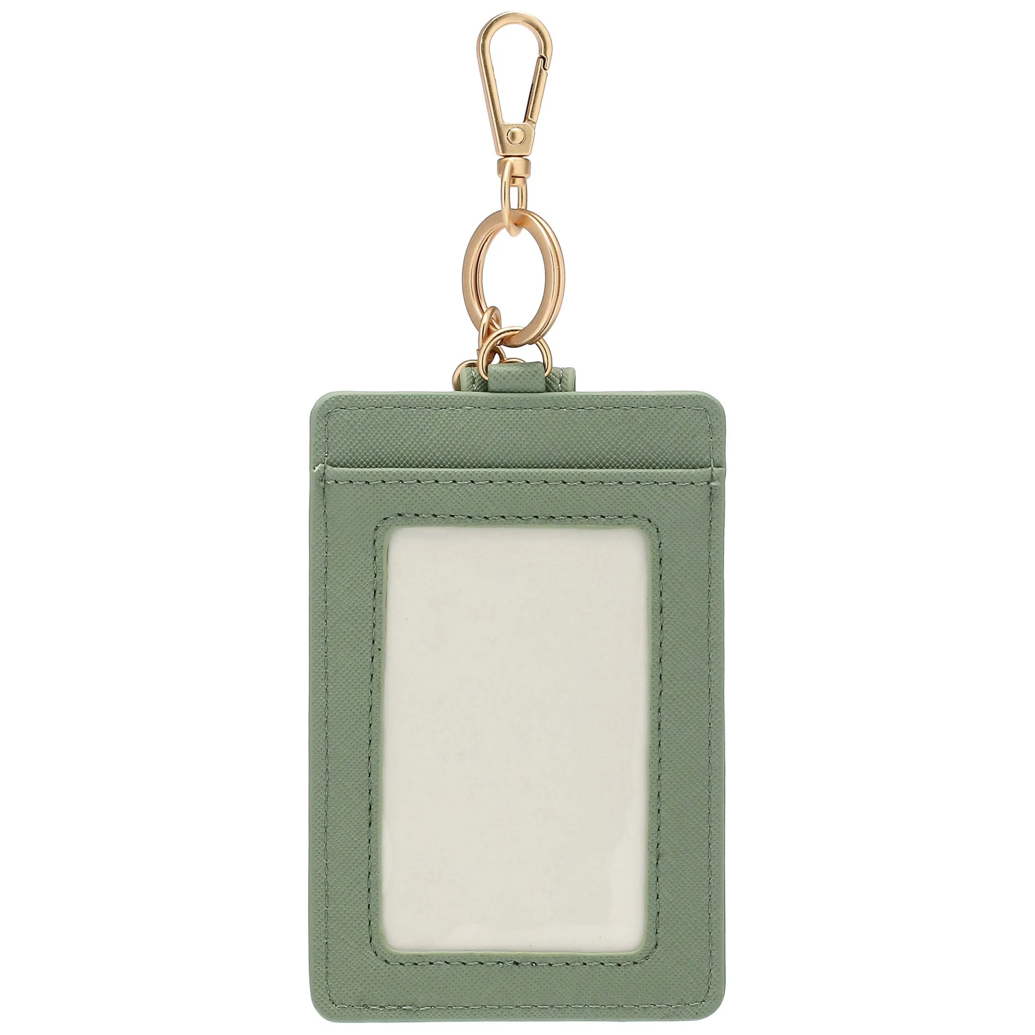 THUN Porta carte con gancio in ecopelle, verde* Borse, Portafogli E Trousse