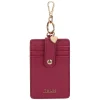 THUN Porta carte con gancio in ecopelle, cherry* Borse, Portafogli E Trousse