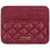 THUN Porta carte in ecopelle, cherry* Borse, Portafogli E Trousse