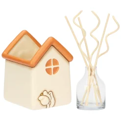 THUN Porta diffusore a forma di casetta con tulipano in ceramica* Diffusori