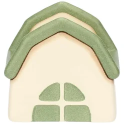 THUN Porta diffusore a forma di casetta con quadrifoglio in ceramica* Diffusori