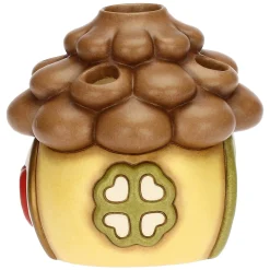 THUN Porta tea-light casetta a forma di pigna in ceramica Inverno Incantato* Candele Porta Candele