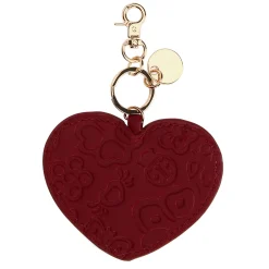 THUN Portachiavi a forma di cuore in ecopelle bordeaux Sempre con me* Portachiavi