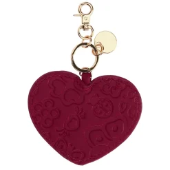 THUN Portachiavi a forma di cuore in ecopelle bordeaux Sempre con me* Portachiavi