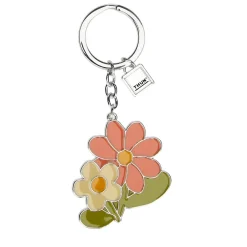 THUN Portachiavi con fiore di malva in metallo Florianne* Portachiavi