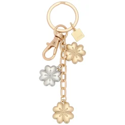 THUN Portachiavi in metallo 3 charms quadrifogli* Portachiavi