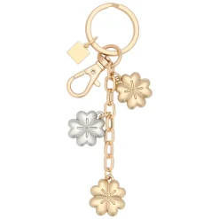 THUN Portachiavi in metallo 3 charms quadrifogli* Portachiavi