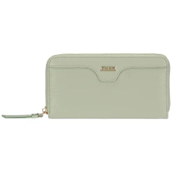 THUN Portafoglio con chiusura zip in ecopelle, verde* Borse, Portafogli E Trousse