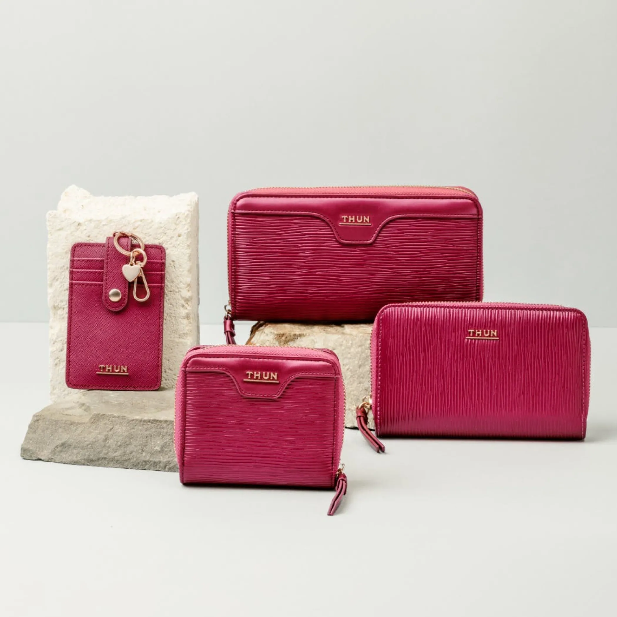 THUN Portafoglio in ecopelle piccolo, cherry* Borse, Portafogli E Trousse