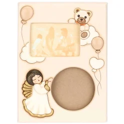 THUN Portafoto con calco manina Angelo con teddy in ceramica* Angelo|Portafoto E Cornici