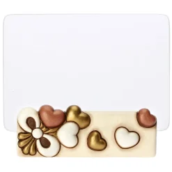 THUN Portafoto con cuori in vetro e ceramica Angel Love, medio* Portafoto E Cornici|Figure