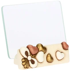 THUN Portafoto con cuori in vetro e ceramica Angel Love, medio* Portafoto E Cornici|Figure