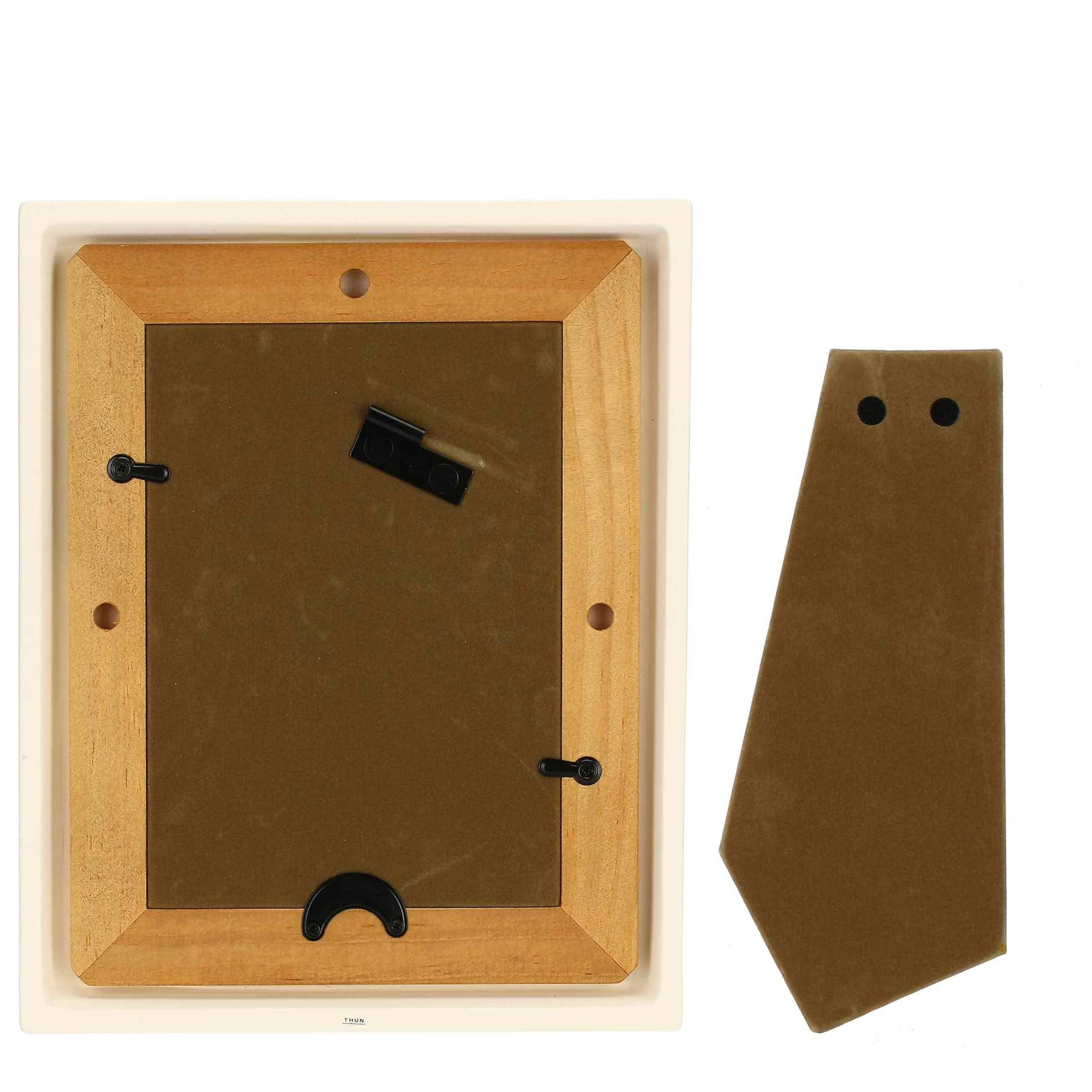 THUN Portafoto con fiore di malva in ceramica Racconti d'Autunno, grande* Portafoto E Cornici