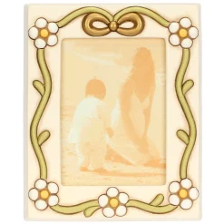 THUN Portafoto con margherite e fiocco in ceramica, grande* Portafoto E Cornici