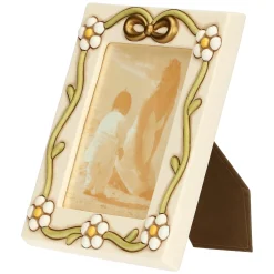 THUN Portafoto con margherite e fiocco in ceramica, grande* Portafoto E Cornici