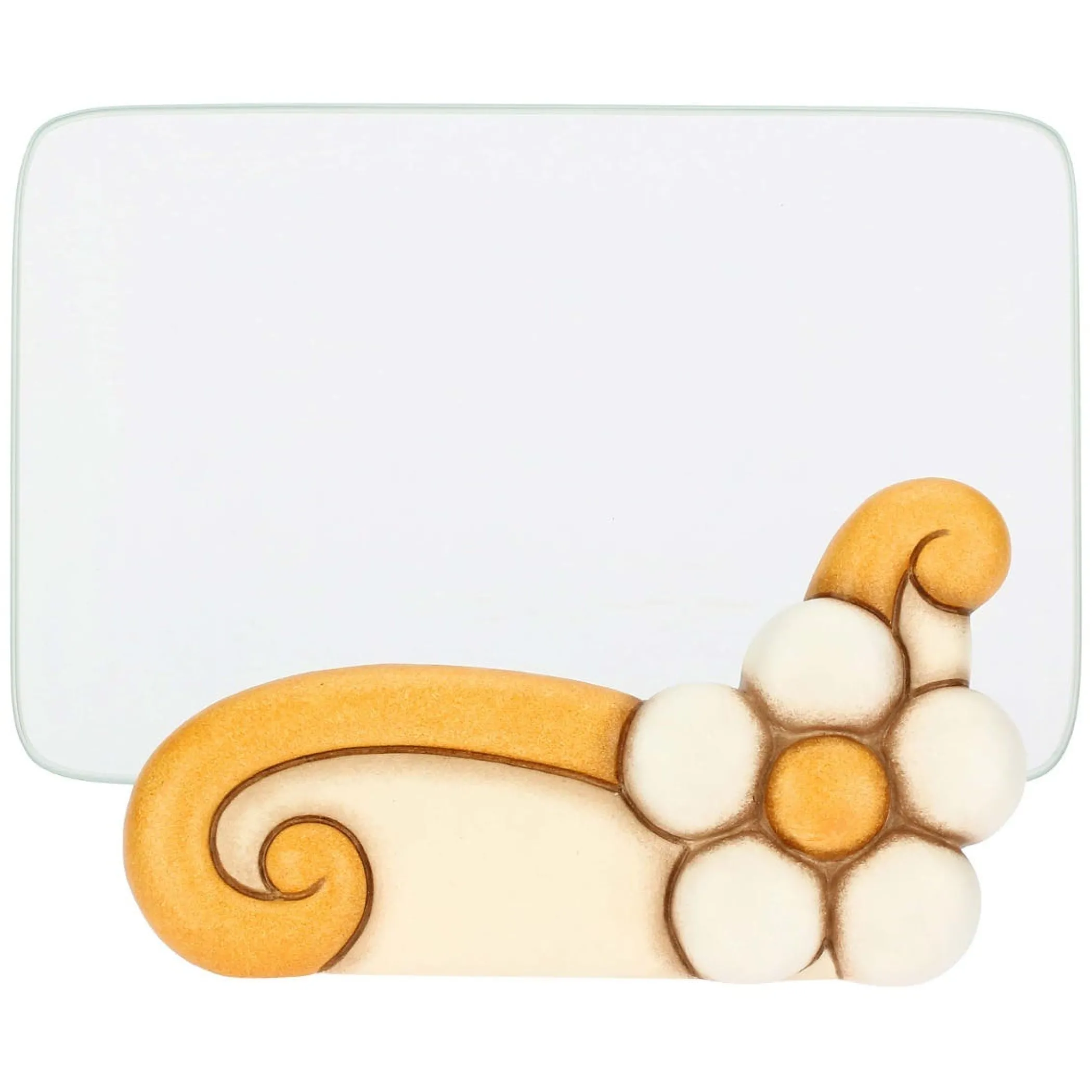 THUN Portafoto in ceramica e vetro Eolia con margherita, medio* Portafoto E Cornici