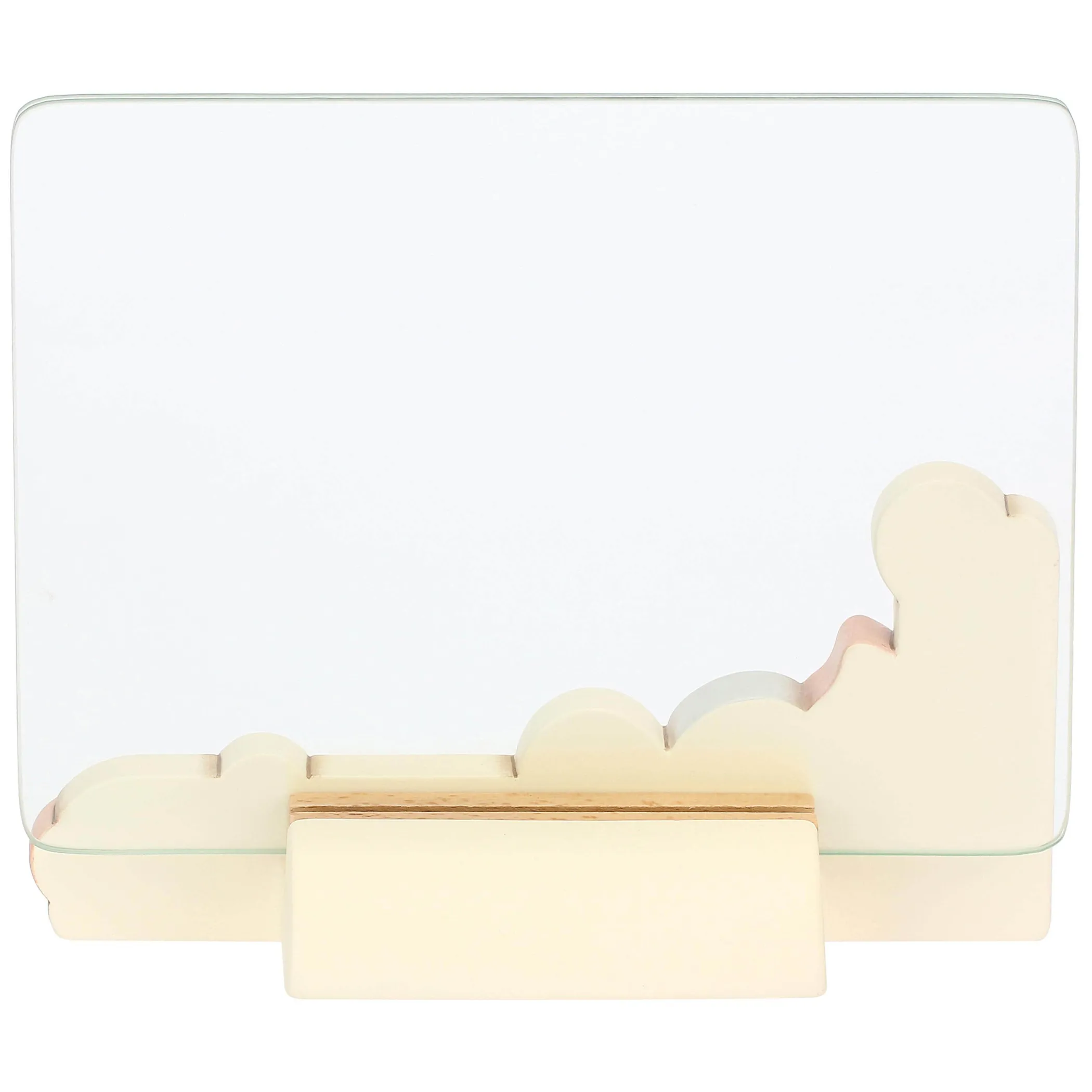 THUN Portafoto in ceramica e vetro girandola e coccinella con calco manina* Portafoto E Cornici