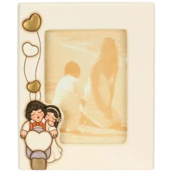 THUN Portafoto in ceramica sposini su moto, grande* Bomboniere Anniversario|Bomboniere Matrimonio