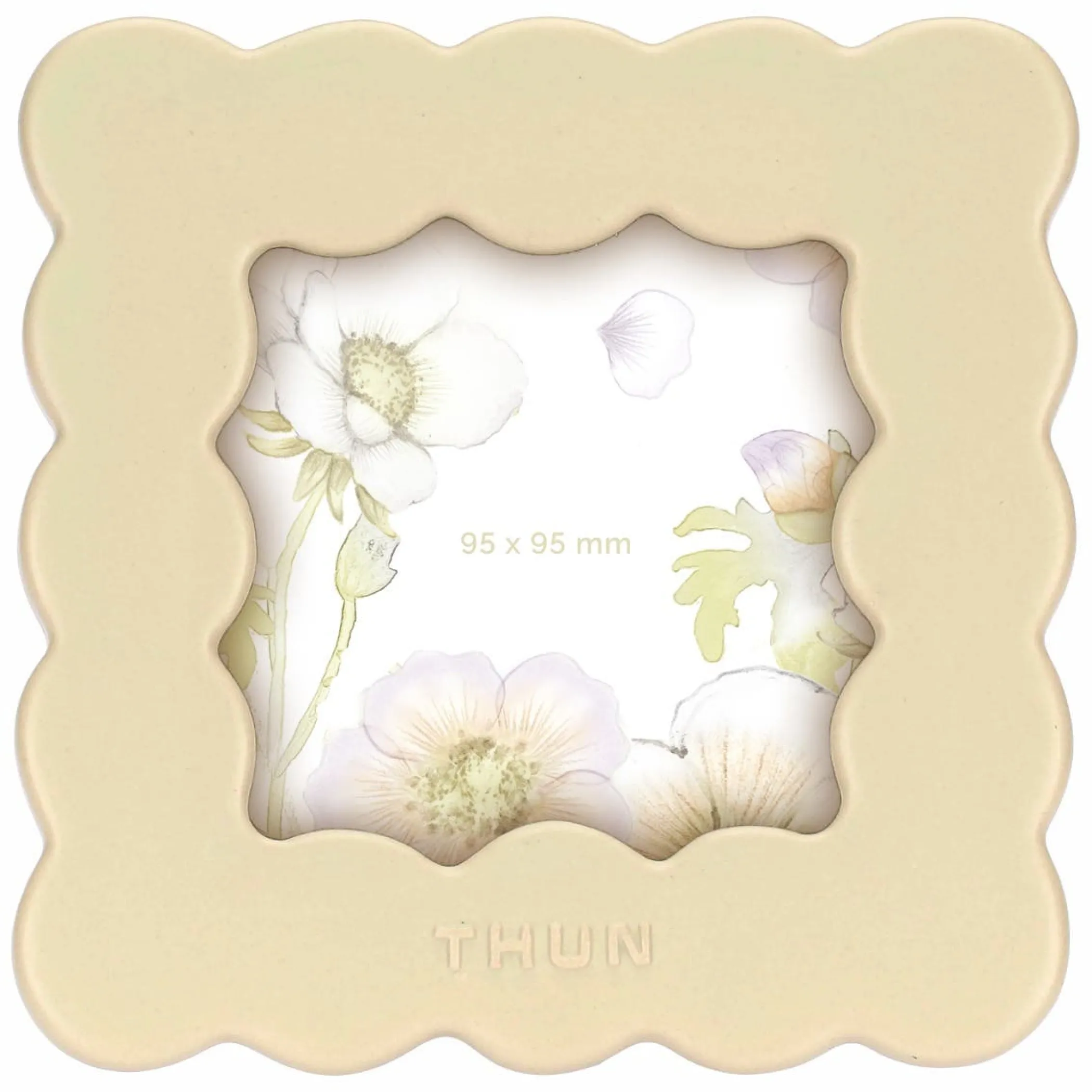 THUN Portafoto in stoneware quadrato Bloom, piccolo* Portafoto E Cornici