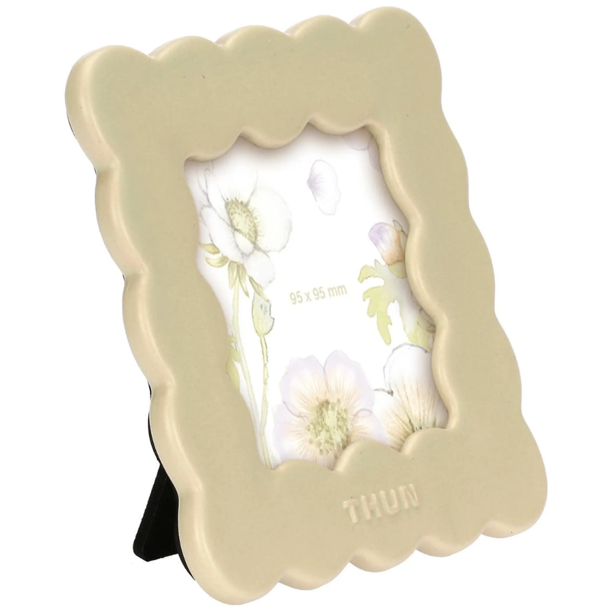 THUN Portafoto in stoneware quadrato Bloom, piccolo* Portafoto E Cornici