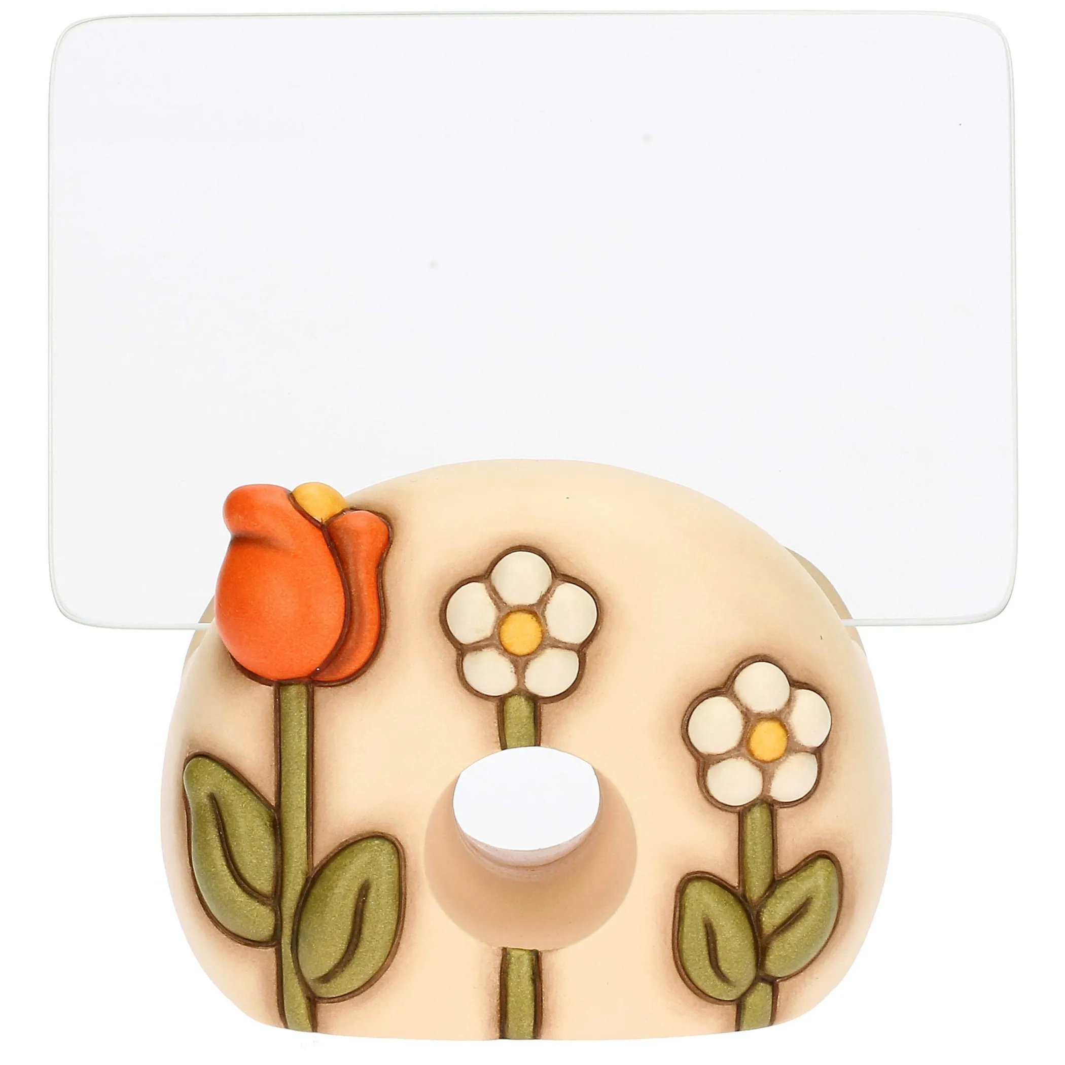 THUN Portafoto in vetro e ceramica con base sagomata Happy Country* Portafoto E Cornici