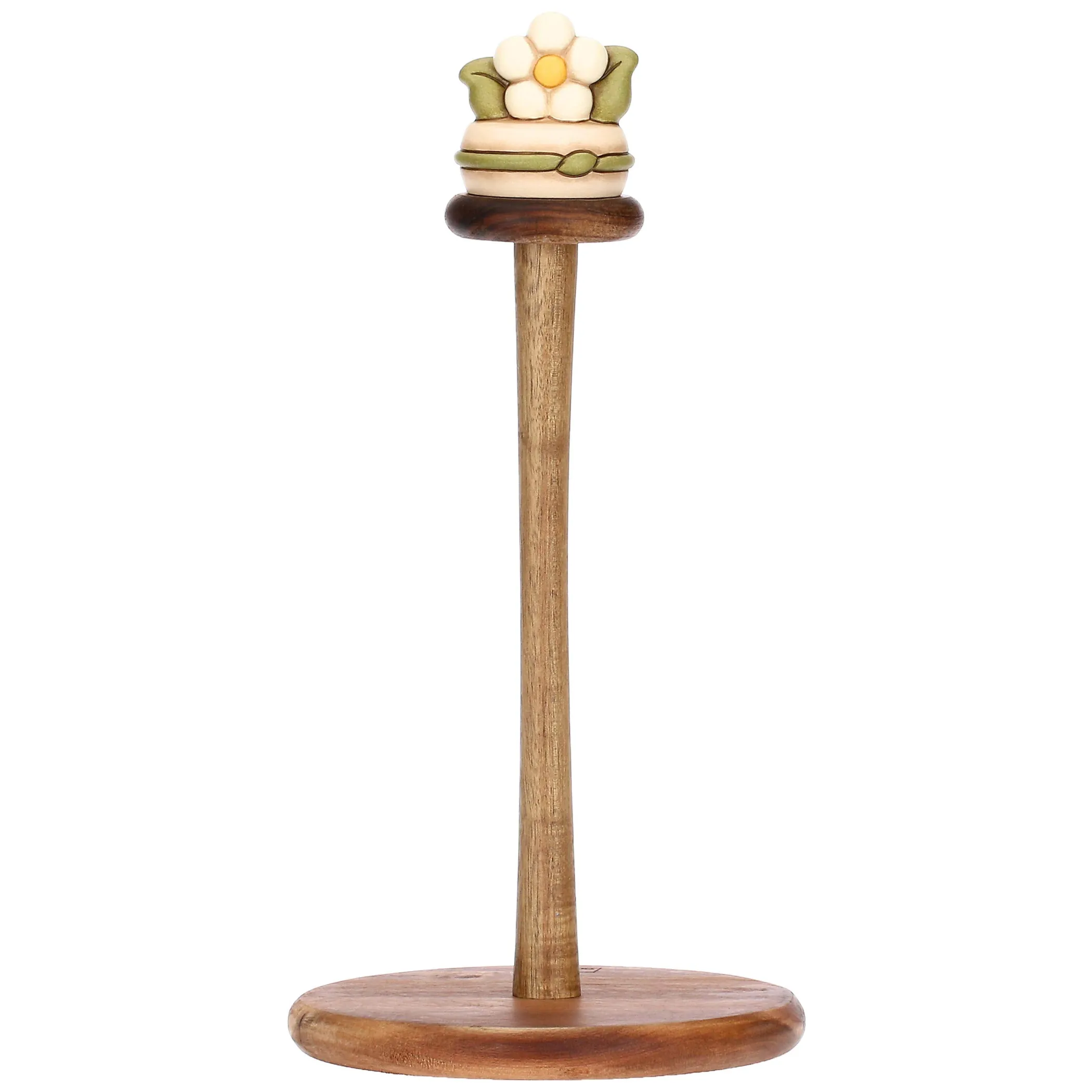 THUN Portarotolo in legno e ceramica Country Bloom* Altri Complementi Per La Tavola