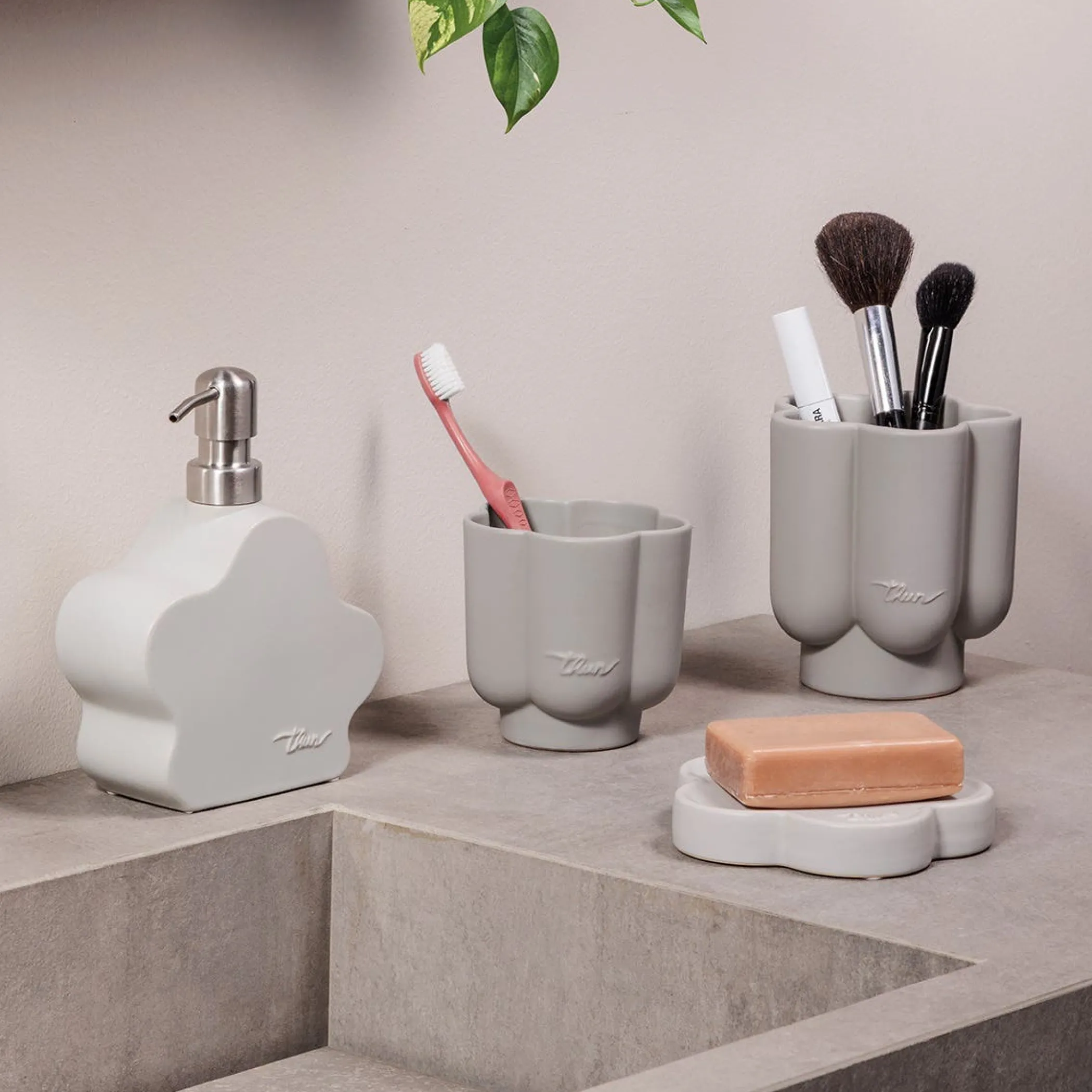 THUN Portasaponetta fiore* Portasapone E Portaspazzolini