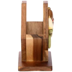 THUN Portatovaglioli in legno e ceramica Country Bloom* Altri Complementi Per La Tavola