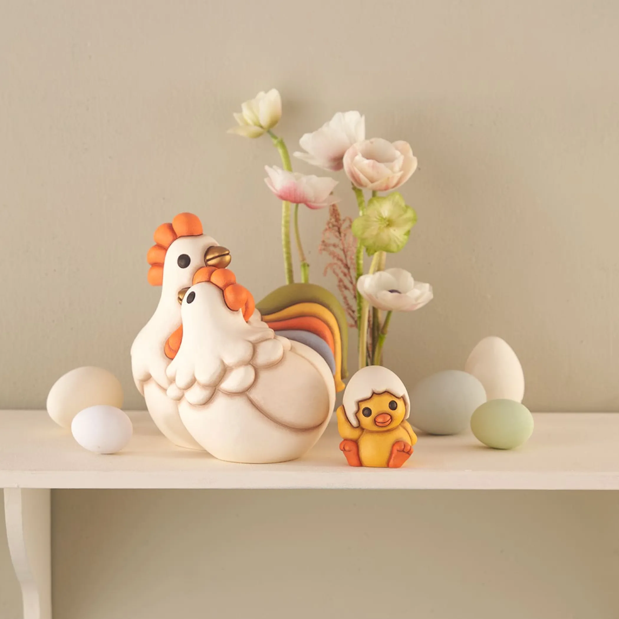 THUN Pulcino Polly con guscio in ceramica, piccolo* Animali E Mini Animali|Figure