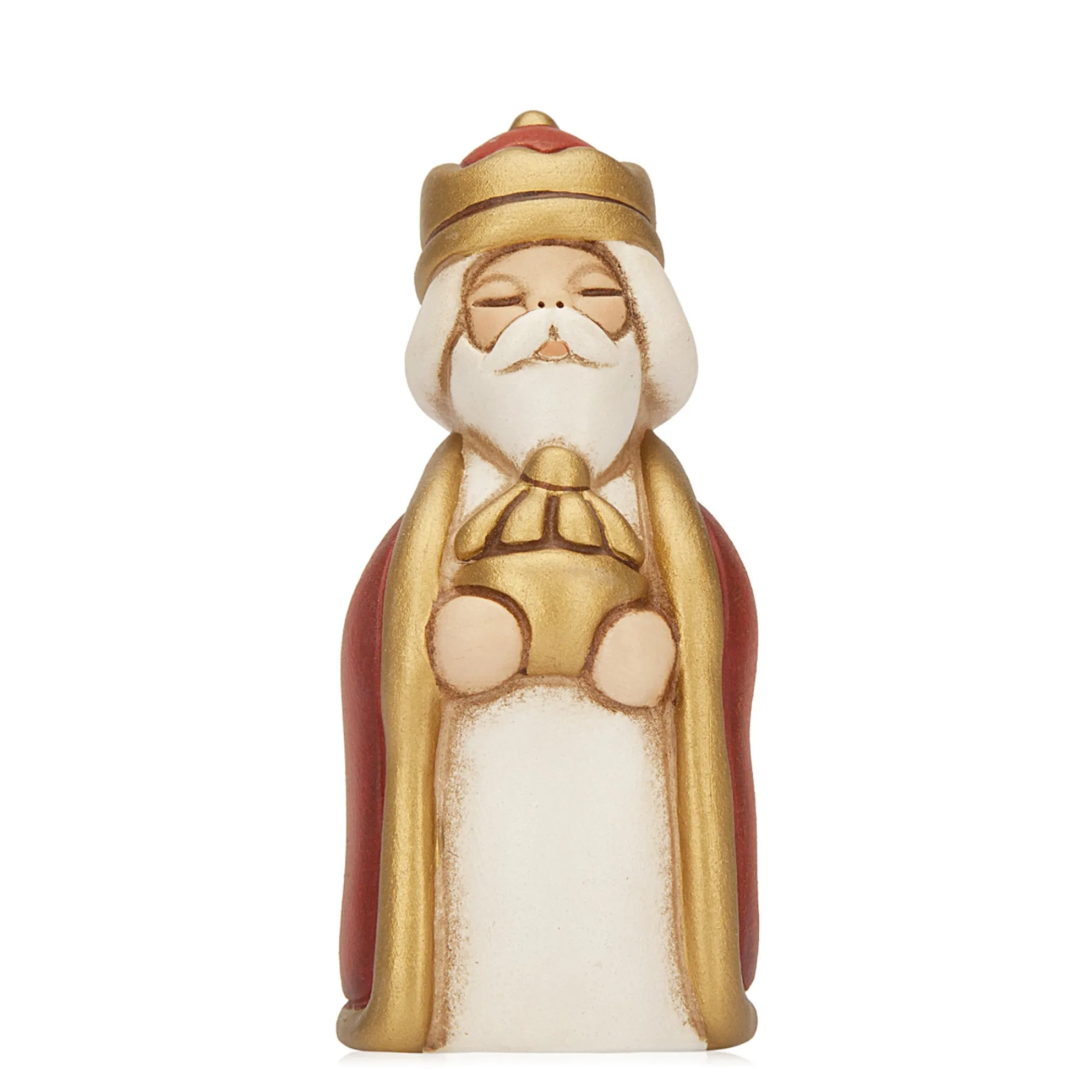 THUN Re Magio Baldassarre con incenso Presepe Classico rosso* Presepe