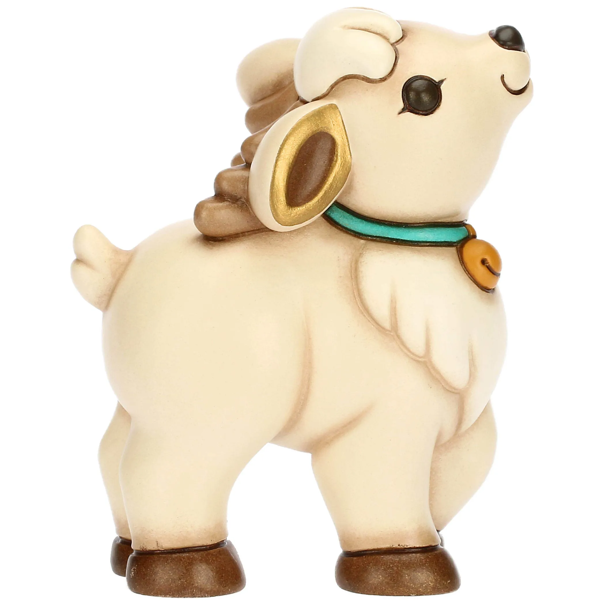 THUN Renna Robin in piedi in ceramica, media* Addobbi Natalizi|Figure