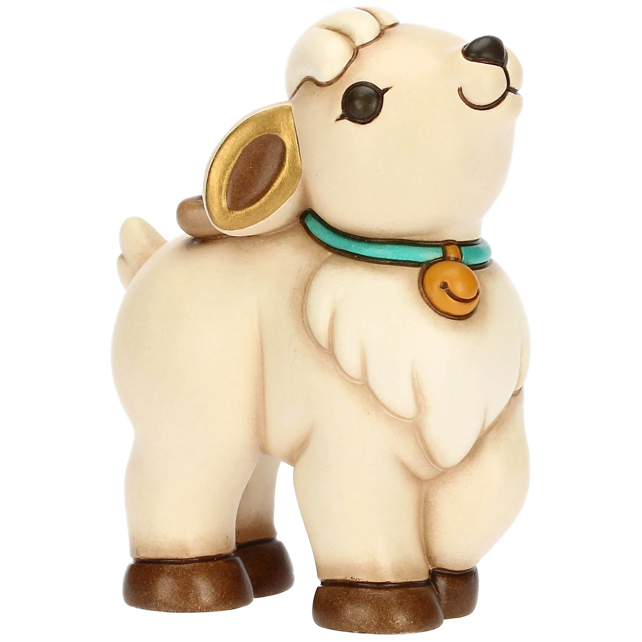 THUN Renna Robin in piedi in ceramica, media* Addobbi Natalizi|Figure